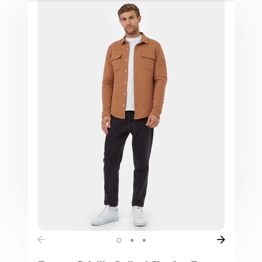 Tentree /Shirt /Quilted Button up Jacket/Shirt